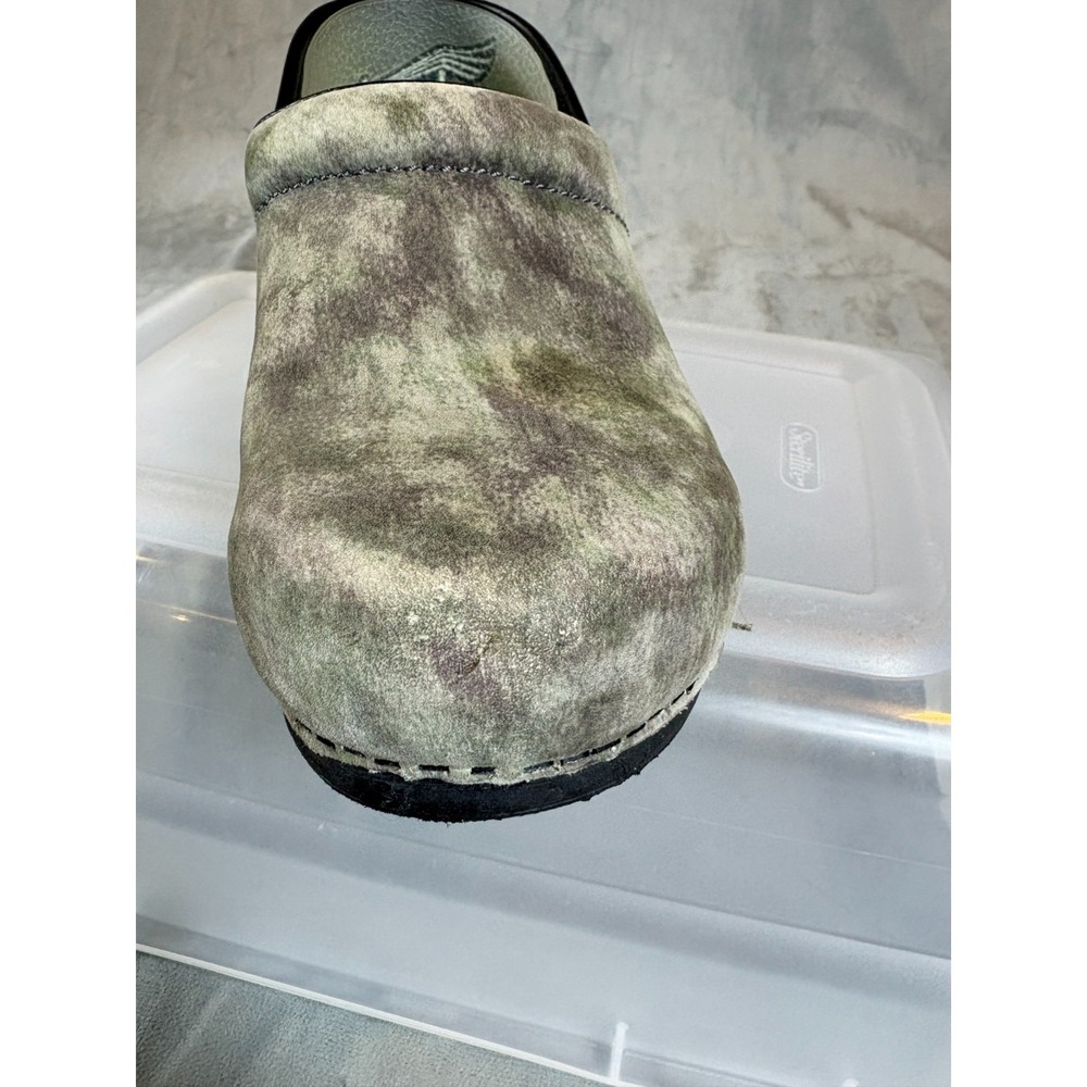 Dansko  XP 20 Professional Camo Clogs Women Suede Slip On Shoes Nurse  Sz 9 / 40 - Picture 11 of 16